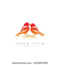 Diseño de logotipo de aves plantilla de vector símbolo icono ilustración vectorial, aves de los logotipos, arte de línea monolínea minimalista Pájaro volador Iconos de pájaro negro