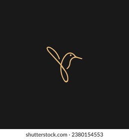 Bird logo design vector template, Bird logo with modern trendy style,
