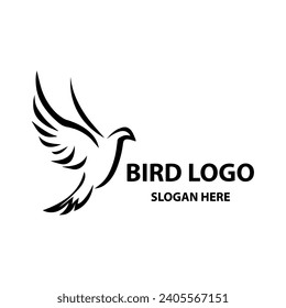 bird logo design vector template