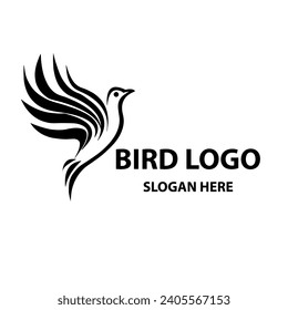 bird logo design vector template