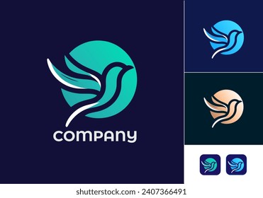 Bird Logo Design Vector Template.
Flying Birds Vector Illustration with Isolated Color Modern Abstract Design.
Freedom Sign or Symbol Abstract Logo Element.
Dove Or Eagle Creative Modern Icon Design.