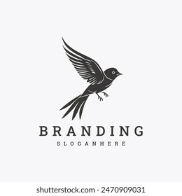 bird logo design vector template