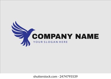 Bird logo design vector template symbol icon vector illustration, Logos birds, minimalist monoline line art Flying bird Black bird icons design