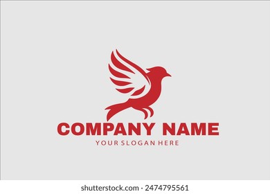 Bird logo design vector template symbol icon vector illustration, Logos birds, minimalist monoline line art Flying bird Black bird icons design