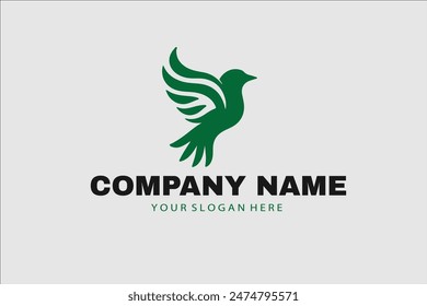Bird logo design vector template symbol icon vector illustration, Logos birds, minimalist monoline line art Flying bird Black bird icons design