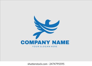 Bird logo design vector template symbol icon vector illustration, Logos birds, minimalist monoline line art Flying bird Black bird icons design
