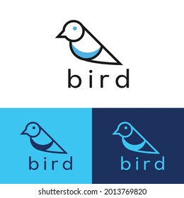 bird logo design vector templet.
