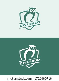 Diseño del logotipo de aves, un logotipo de aves muy sencillo y moderno. logotipo vectorial de búho, 
Ilustración vectorial para su diseño