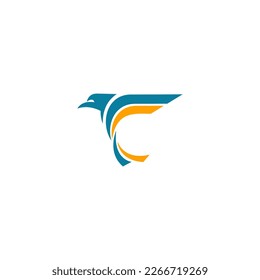 bird logo design. bird wing logo.