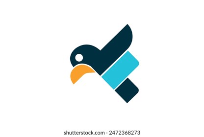 Bird logo design. bird wing logo.
