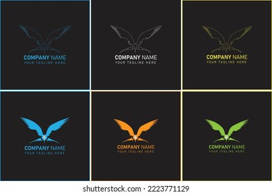 Diseño de logotipo de pájaro para usted