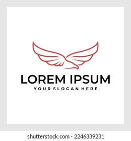 Bird Logo Design.Abstract Simple Bird with minimalist style logo for your business