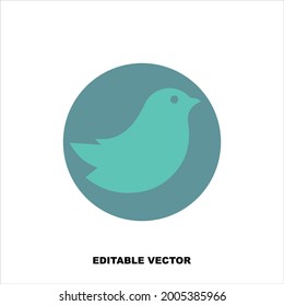 Bird logo design.Bird icon, Symbol, logo illustration. 
Pixel perfect vector graphics.