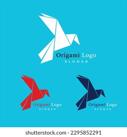 Bird Logo Design,Origami Logo Design