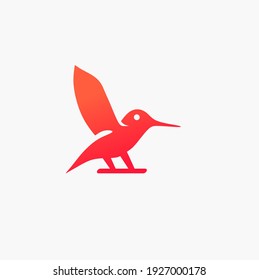 diseños de logotipo de pájaro. un concepto sencillo y moderno.