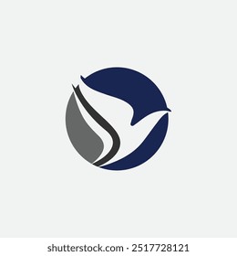 Logotipo de pássaro, pomba, pássaro totalmente editável modelo vetorial