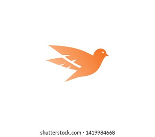 Bird logo dove vector design 