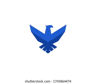 Bird logo eagle vector falcon icon 