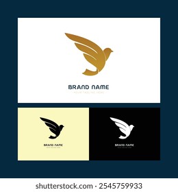 Bird logo, eagle and wing, airplane icon, logo template design, Bird technology logo vector design illustration. tech logo, bird and pixel tech concept design.