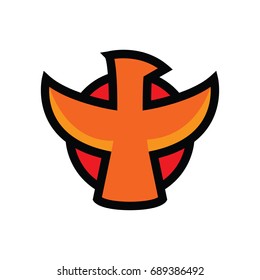 bird logo, emblem