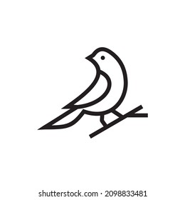 bird logo, finch bird logo vector