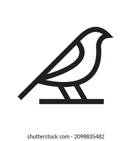 bird logo, finch bird logo vector