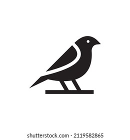 Bird Logo, Finch Bird Logo Vector	