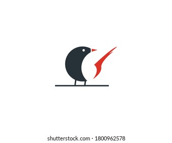 bird logo, fire tail bird logo. suitable for your company.