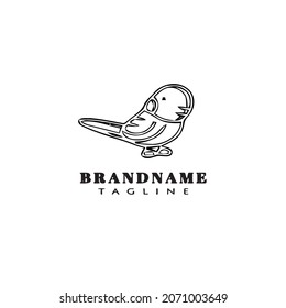 bird logo flat icon design template black modern isolated vector illustration