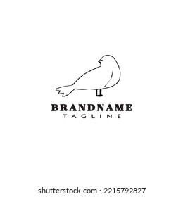 bird logo flat icon design template black modern isolated vector illustration