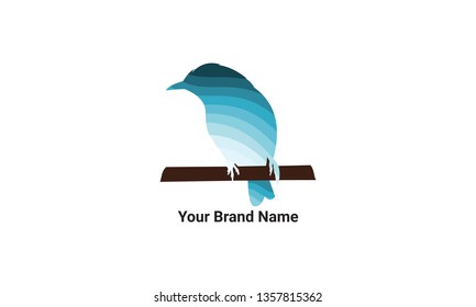 Bird Logo With Flat Style