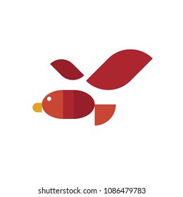Bird Logo Flat Style for Business