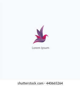 Bird logo, fly vector