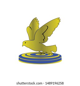 bird logo of flying dove