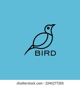 logotipo de pájaro con relación dorada