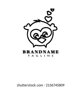 bird logo graphic icon design template black modern isolated vector illustration