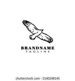 bird logo graphic icon design template black modern isolated vector illustration
