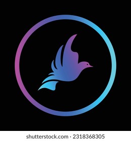 Vogel-Logo-Logo-Grafiken, Vorlagen für Designs Fly