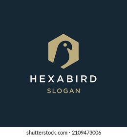 bird logo hipster vector line outline monoline art icon