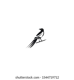 bird logo hipster vintage retro vector line outline art icon