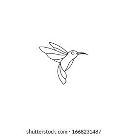 bird logo hipster vintage retro vector line outline monoline art icon bird leaf logo vector icon template download line art outline