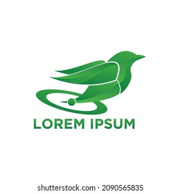 Bird logo hipster vintage retro vector icon illustration