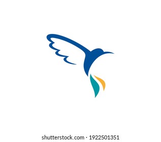 Vogel-Logo-Kolibri-Vektorsymbol 