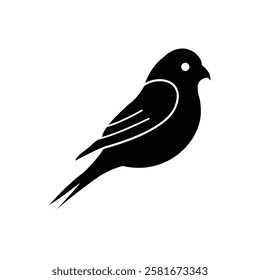 bird logo icon. black bird silhouettes. simple bird logo vector icon illustration,