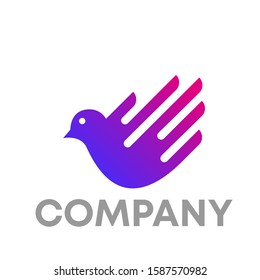 bird logo icon design template sign