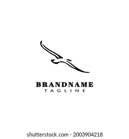 bird logo icon design template modern vector cute