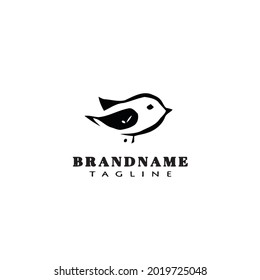 plantilla de diseño de icono de logotipo de pájaro ilustración vectorial moderna