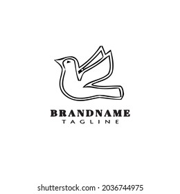 bird logo icon design template modern vector illustration