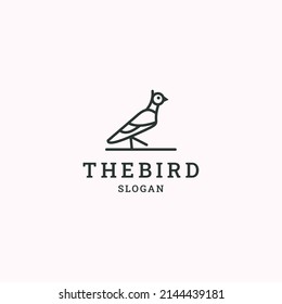 The bird logo icon design template vector illustration