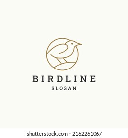 Bird logo icon design template vector illustration